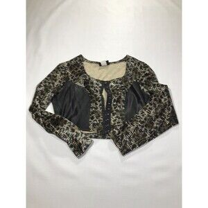 Vintage Roughrider Circle T Women’s Black Lace Satin Corset Blouse Size Large